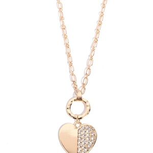 Elegant Gold Heart Pendant Necklace